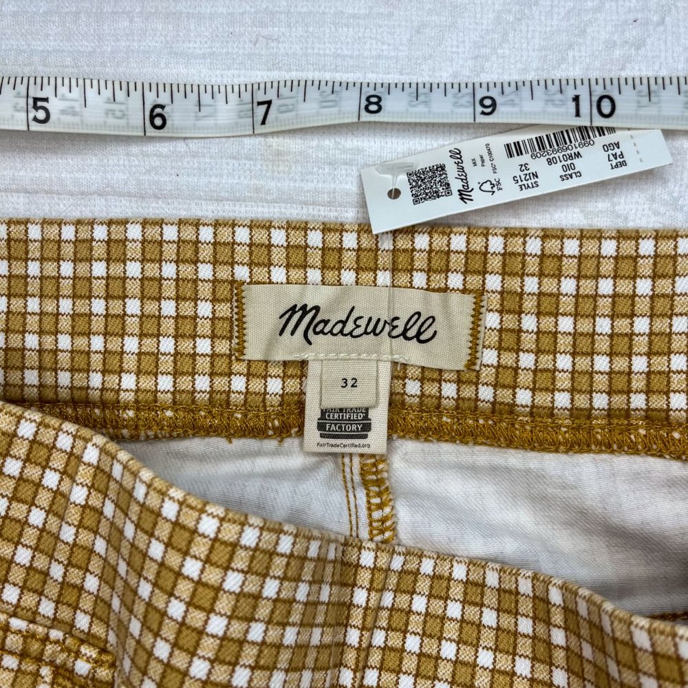 BRAND NEW | Madewell | Pull-On Skinny Flare Jeans in Mini Check - Picture 6 of 10